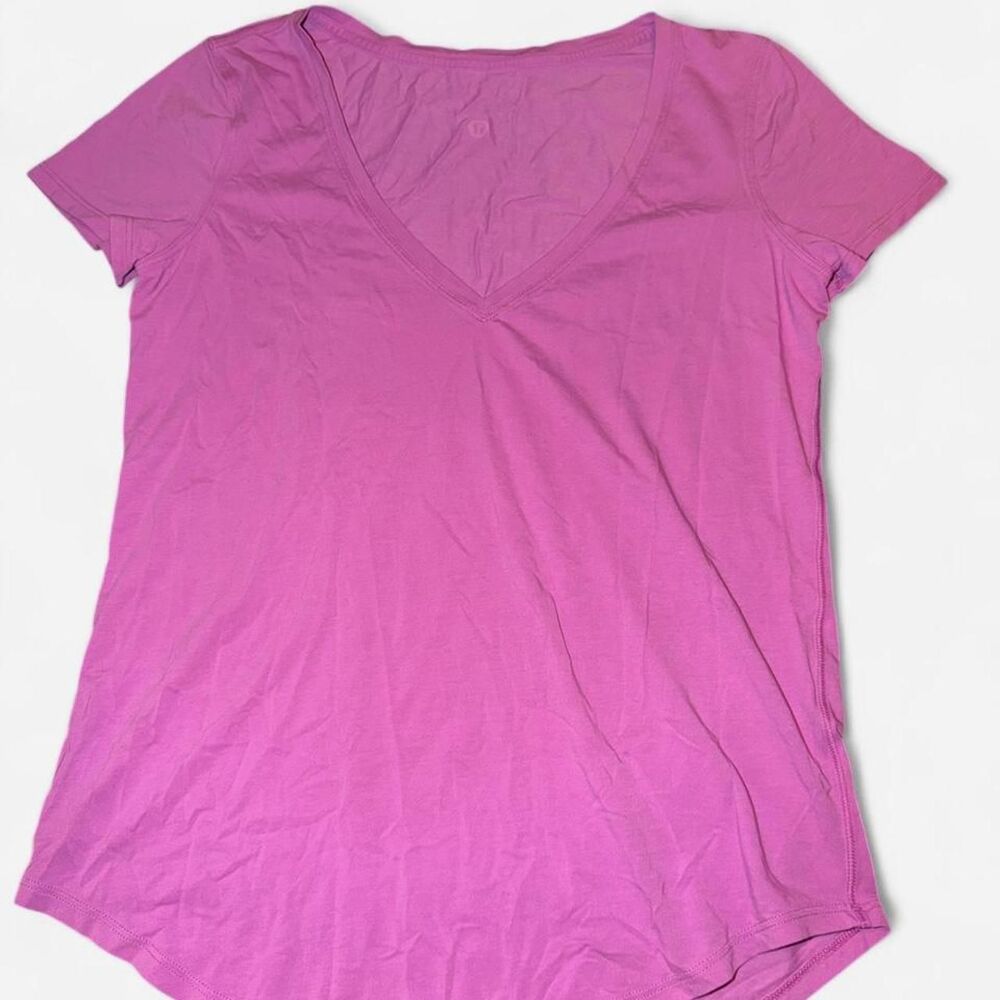 Lululemon Women's Pink and Purple Shirt